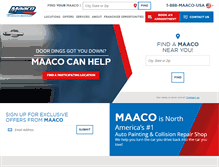 Tablet Screenshot of maaco.com